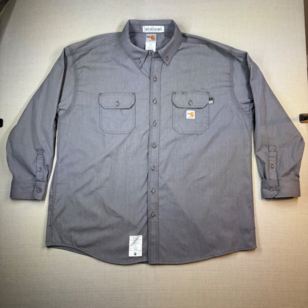 Carhartt FR Mens Loose Fit Twill Flame Resistant Work Shirt 3XL NFPA 2112-2023
